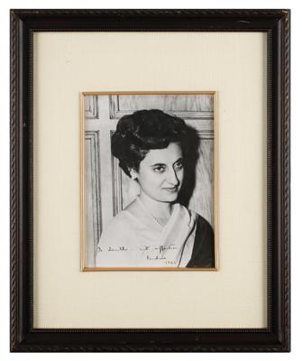 Lot #247 Indira Gandhi Signed Photograph - Image 2