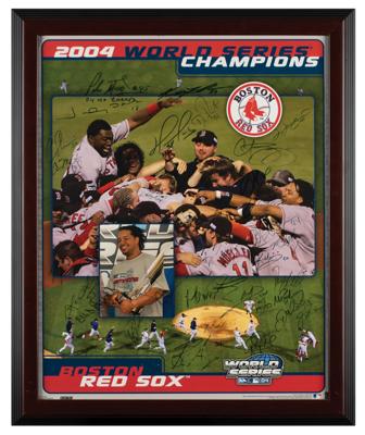 Lot #947 Boston Red Sox: 2004 Team-Signed Photo