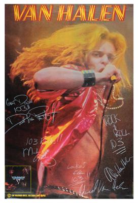 Lot #770 Van Halen Signed Poster