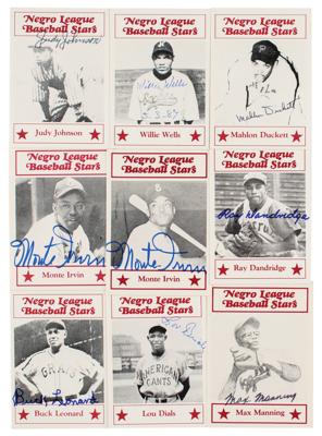 Lot #984 Negro League Baseball Stars (36) Signed Cards - Image 1