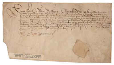 Lot #198 René de Birague Document Signed
