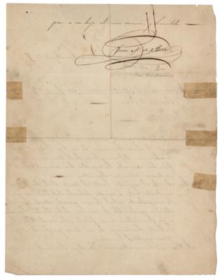 Lot #362 Juan Manuel de Rosas Autograph Letter Signed - Image 2
