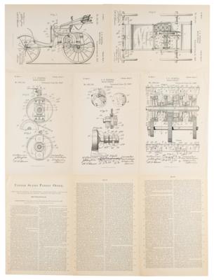 Lot #236 James Frank Duryea Motor Vehicle Patent Lithographs - Image 1
