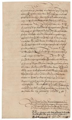 Lot #185 Anne Catherine of Brandenburg Letter Signed - Image 2