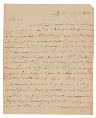 Lot #95 Robert R. Livingston Autograph Letter Signed