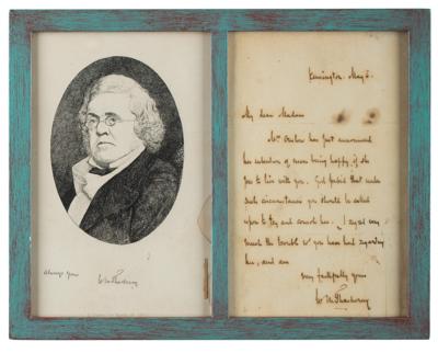 Lot #729 William Makepeace Thackeray Autograph Letter Signed - Image 1