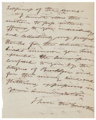 Lot #459 Isaac Chauncey Autograph Letter Signed - Image 3
