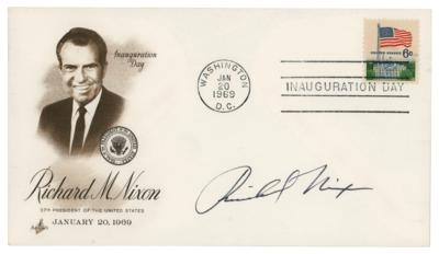 Lot #70 Richard Nixon Signed Inauguration Day Cover