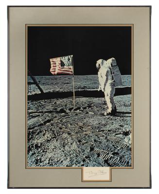 Lot #543 Buzz Aldrin Signed Oversized Photograph - Image 1
