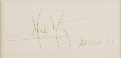 Lot #541 Neil Armstrong and Buzz Aldrin Signature Display - Image 2