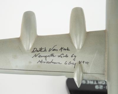 Lot #473 Enola Gay Model Signed by Dutch Van Kirk and Morris Jeppson - Image 4