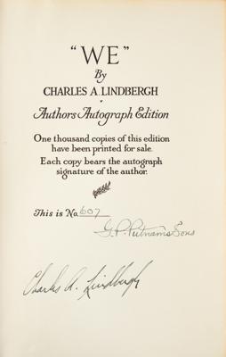 Lot #529 Charles Lindbergh Signed Book - Image 2