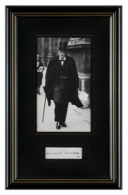 Lot #164 Winston Churchill Signature