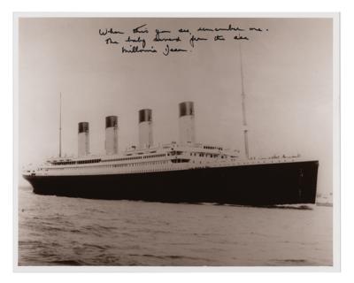 Lot #412 Titanic: Millvina Dean Signed Photograph