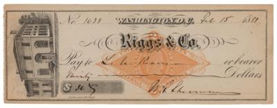 Lot #507 William T. Sherman Signed Check