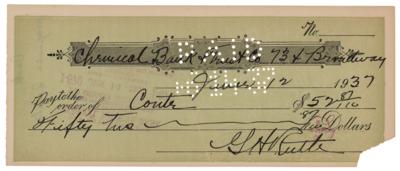 Lot #926 Babe Ruth Signed Check