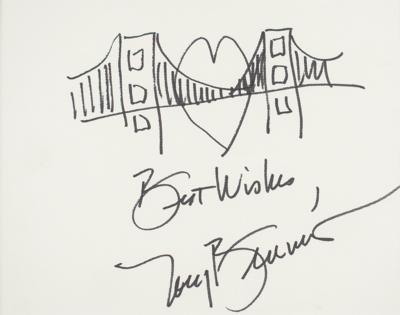 Lot #802 Tony Bennett Signed Sketch - Image 2