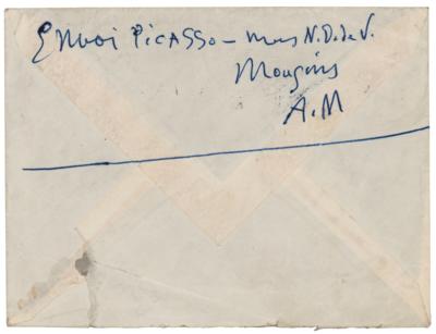 Lot #642 Pablo Picasso Signed Envelope - Image 1