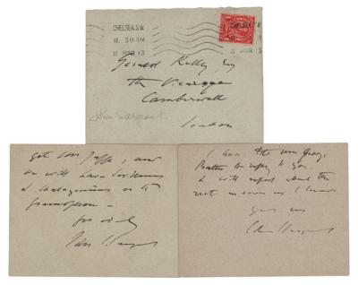 Lot #673 John Singer Sargent (2) Autograph Letters Signed - Image 1