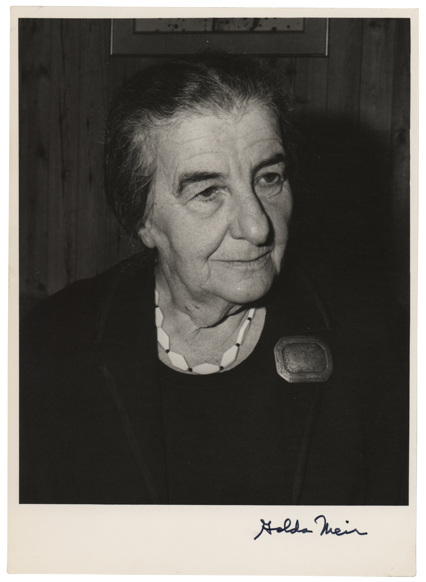Lot #327 Golda Meir Signed Photograph