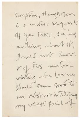 Lot #724 George Meredith Autograph Letter Signed - Image 3
