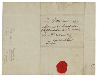Lot #456 Alexandre de Beauharnais Autograph Letter Signed - Image 2