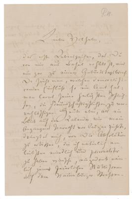 Lot #157 Friedrich Nietzsche Autograph Letter Signed
