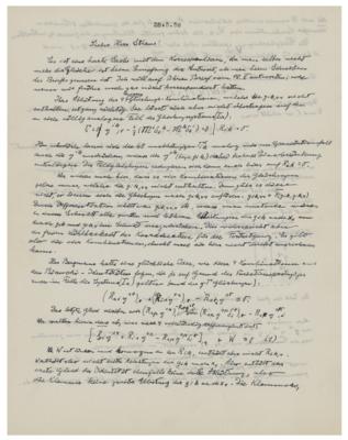Lot #130 Albert Einstein Autograph Letter Signed