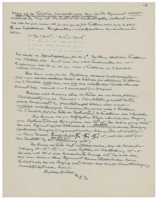 Lot #130 Albert Einstein Autograph Letter Signed - Image 3