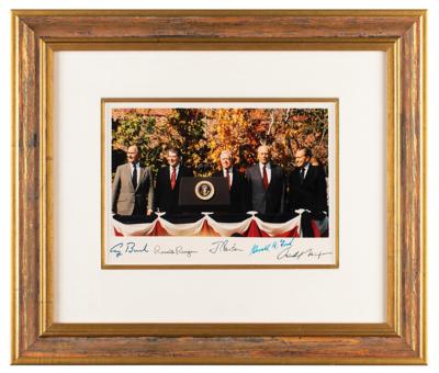 Lot #27 Five Presidents Signed Photograph - Image 2