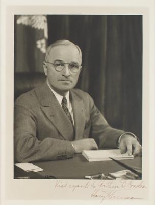 Lot #20 Harry S. Truman Signed Photograph - Image 1