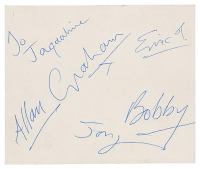 Lot #851 The Hollies Signed Fan Club Card