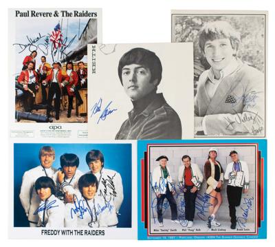 Lot #872 Paul Revere and the Raiders (5) Signed Photographs - Image 1