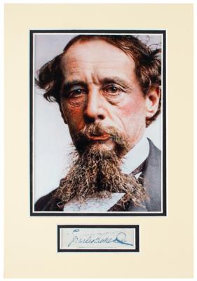Lot #692 Charles Dickens Signature