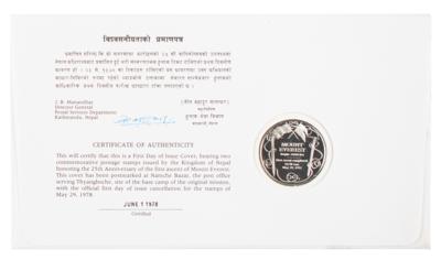 Lot #265 Edmund Hillary and Tenzing Norgay Signed Commemorative Cover - Image 2
