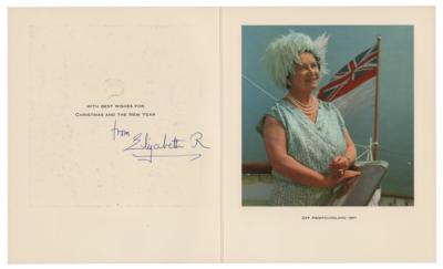 Lot #237 Elizabeth, Queen Mother Signed Christmas Card