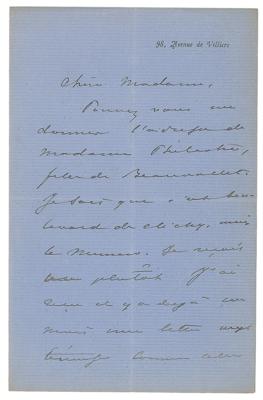 Lot #714 Alexandre Dumas, fils Autograph Letter Signed
