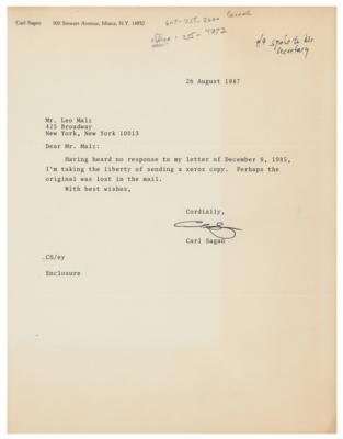 Lot #369 Carl Sagan Typed Letter Signed - Image 1