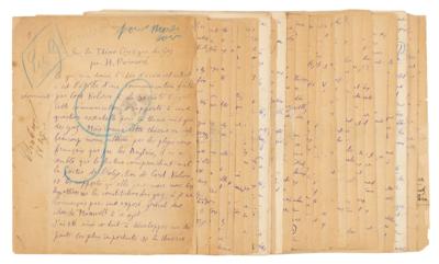 Lot #147 Henri Poincare Autograph Manuscript Signed - Image 2