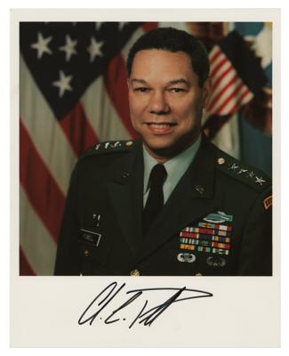 Lot #500 Colin Powell Signed Photograph - Image 1