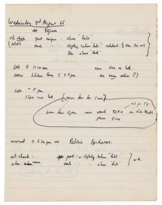 Lot #226 Francis Crick Handwritten Notes - Image 1