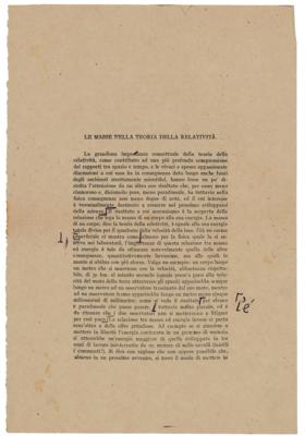 Lot #134 Enrico Fermi Signed Galley Proof - Image 2