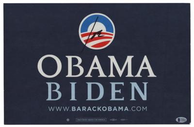 Lot #31 Joe Biden Signed Campaign Sign
