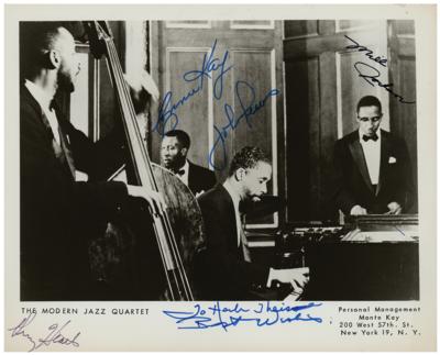 Lot #817 Modern Jazz Quartet Signed Photograph