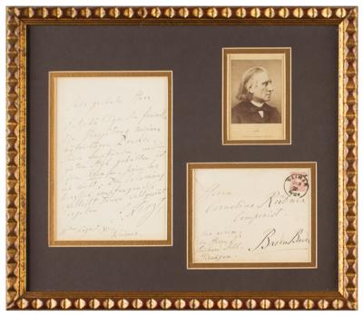 Lot #736 Franz Liszt Autograph Letter Signed
