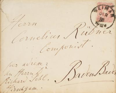 Lot #736 Franz Liszt Autograph Letter Signed - Image 3