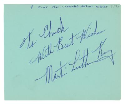 Lot #103 Martin Luther King, Jr. Signature