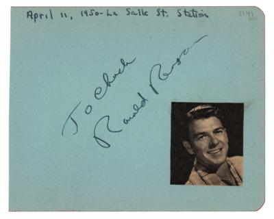 Lot #81 Ronald Reagan Signature