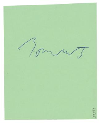 Lot #881 Tom Waits Signature - Image 1
