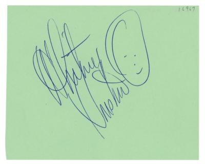 Lot #893 Whitney Houston Signature - Image 1